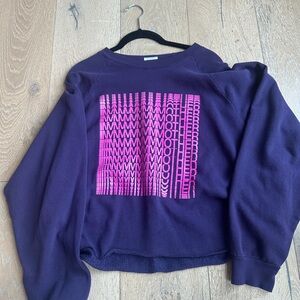 MOTHER Purple Sweatshirt with Pink Accents